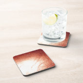 ブロンズ製メタリックレザー コースター (右側)