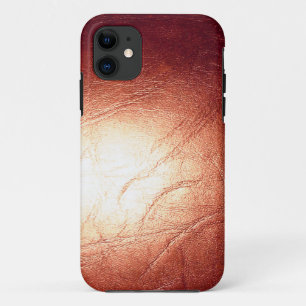 ブロンズ製メタリックレザー iPhone 11 ケース