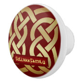 ブロンズ調ケルト結び目模様 セラミックノブ (右)