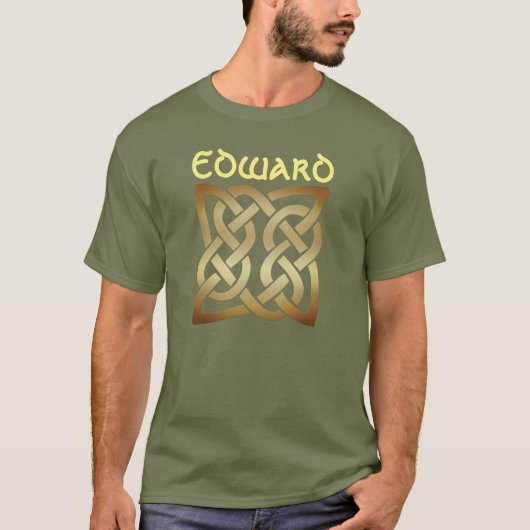ブロンズ調ケルト結び目模様 Tシャツ (正面)