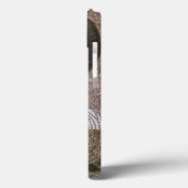 ブロンズ輝き抽象芸術 モノグラムの Case-Mate iPhoneケース (裏面 / 左)