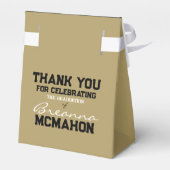 ブロンズ金ゴールドとブラックの卒業特典ボックス フェイバーボックス (裏面サイド)