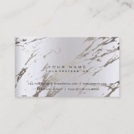 ブロンズ金ゴールドシルバーグレー抽象芸術大理石 名刺