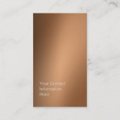 ブロンズ金属プロフェッショナル 名刺 (裏面)