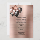 ブロンズ金属組風船招待状 招待状 (正面)