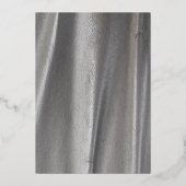 ブロンズ銀抽象芸術箔デコール 箔招待状 (裏面)