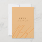 ブロンズ銅インフィニティハンドクラスプウェディングレsvp 出欠カード (裏面)