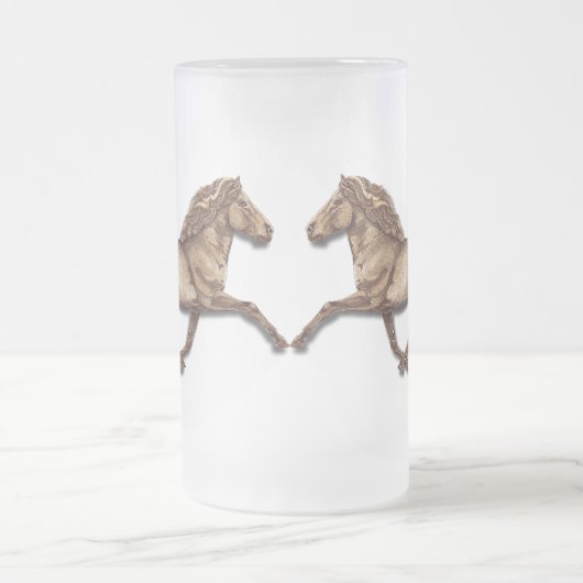 ブロンズ・アイスランド語 フロストグラスビールジョッキ (中央)