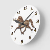 ブロンズ・アイスランド語 ラウンド壁時計 (傾斜)