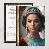 ブロンズ・グリッツ・ページェント・オートグラフカード 招待状 (正面/裏面)