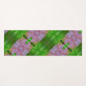 ブロンズ&グリーンイカット5 ヨガマット (正面(横))