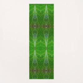 ブロンズ&グリーンリーフイカットポーフアバーバー ヨガマット