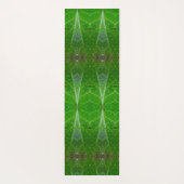 ブロンズ&グリーンリーフイカットポーフアバーバー ヨガマット (裏面)