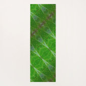 ブロンズ&グリーンリーフイカットポーフアングルド ヨガマット (裏面)