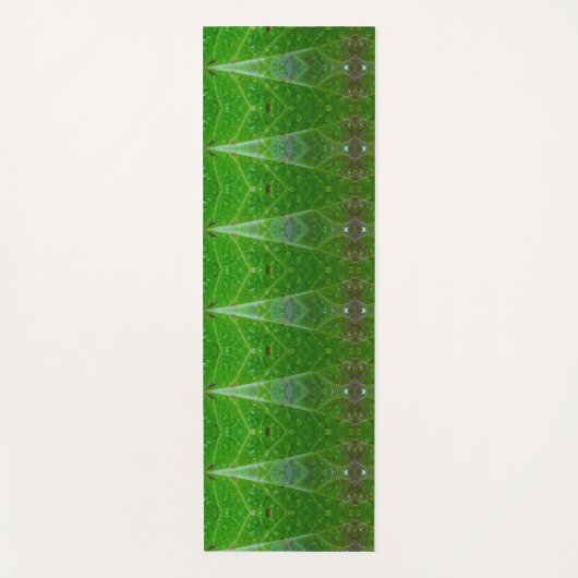 ブロンズ&グリーンリーフイカットポーフ ヨガマット (正面)