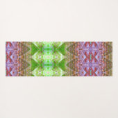 ブロンズ&グリーンリーフイカット2ポーフアバーバー ヨガマット (裏面(横))