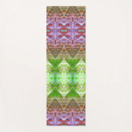 ブロンズ&グリーンリーフイカット2ポーフアバーバー ヨガマット