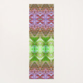 ブロンズ&グリーンリーフイカット2ポーフアバーバー ヨガマット (裏面)