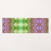 ブロンズ&グリーンリーフイカット2ポーフアバーバー ヨガマット (正面(横))