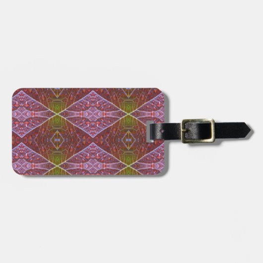 ブロンズ&グリーンリーフイカット20 ラゲッジタグ (正面横)