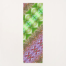 ブロンズ&グリーンリーフイカット2 Pouf Anged ヨガマット