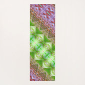 ブロンズ&グリーンリーフイカット2 Pouf Anged ヨガマット (裏面)