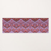 ブロンズ&グリーンリーフイカット3ポーフトゥーグ ヨガマット (裏面(横))