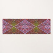 ブロンズ&グリーンリーフイカット3ポーフ ヨガマット (裏面(横))