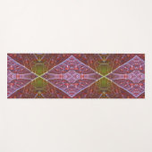 ブロンズ&グリーンリーフイカット3ポーフ ヨガマット (正面(横))