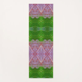 ブロンズ&グリーン葉イカットも ヨガマット