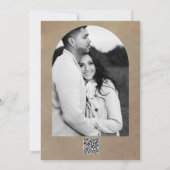 ブロンズ グローイング ランタン ナチュラル ウェディング サンクス 招待状 (裏面)