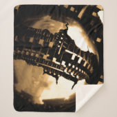 ブロンズ・スチームパンク彫刻 シェルパブランケット (正面)