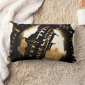 ブロンズ・スチームパンク ランバークッション (ブランケット)