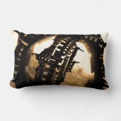 ブロンズ・スチームパンク ランバークッション (正面)