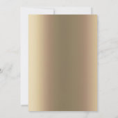 ブロンズ・ドラゴン中世キャッスルメタリック誕生日 招待状 (裏面)