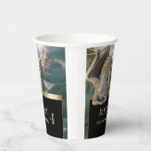 ブロンズ・ドラゴン中世キャッスルメタリック誕生日 紙コップ (右)