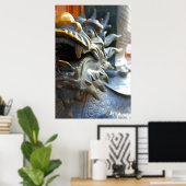 ブロンズ・ドラゴン – 上海，中国ポスター ポスター (ホームオフィス)