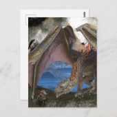 ブロンズ・ドラゴンVS戦士 ポストカード (正面/裏面)