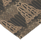 ブロンズ,ブラック,アートデコ,アールヌーボー,フローラ,パターン ロングテーブルランナー (コーナー)