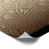 ブロンズ、金ゴールド、アールヌーボー、アートデコ、ヴィンテージ、パテ ポスター (角)