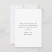 ブロンチとバブルリーなクリスマス ブライダルシャワー サンキューカード (裏面)