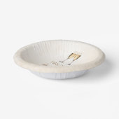 ブロンチとバブルリーのエンゲージメントパーティの朝食 ペーパーボウル (傾斜あり)