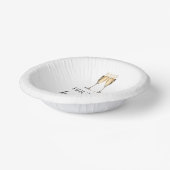 ブロンチとバブルリーのエンゲージメントパーティーのための朝食 ペーパーボウル (傾斜あり)