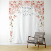 ブロンチとバブルリーの花のウェディングシャワー背景 タペストリー (インサイチュ)