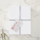 ブロンチとバブルリーシャンパン ブライズシャワー ギフトタグ (より糸付き)