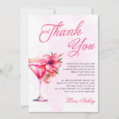 ブロンチとバブルリーシャンパン ブライダルシャワー サンキューカード (正面)