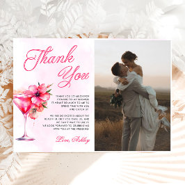 ブロンチとバブルリーシャンパン ブライダルシャワー フォト サンキューカード