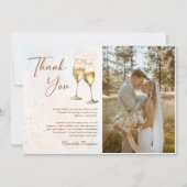 ブロンチとバブルリー シャンパンブライダルシャワーの写真 サンキューカード (正面)