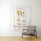 ブロンチとバブルリー シャンパンブライダルシャワー タペストリー (インサイチュ)