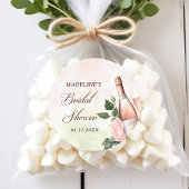 ブロンチとバブルリー シャンパン ブライダル シャワー ラウンドシール